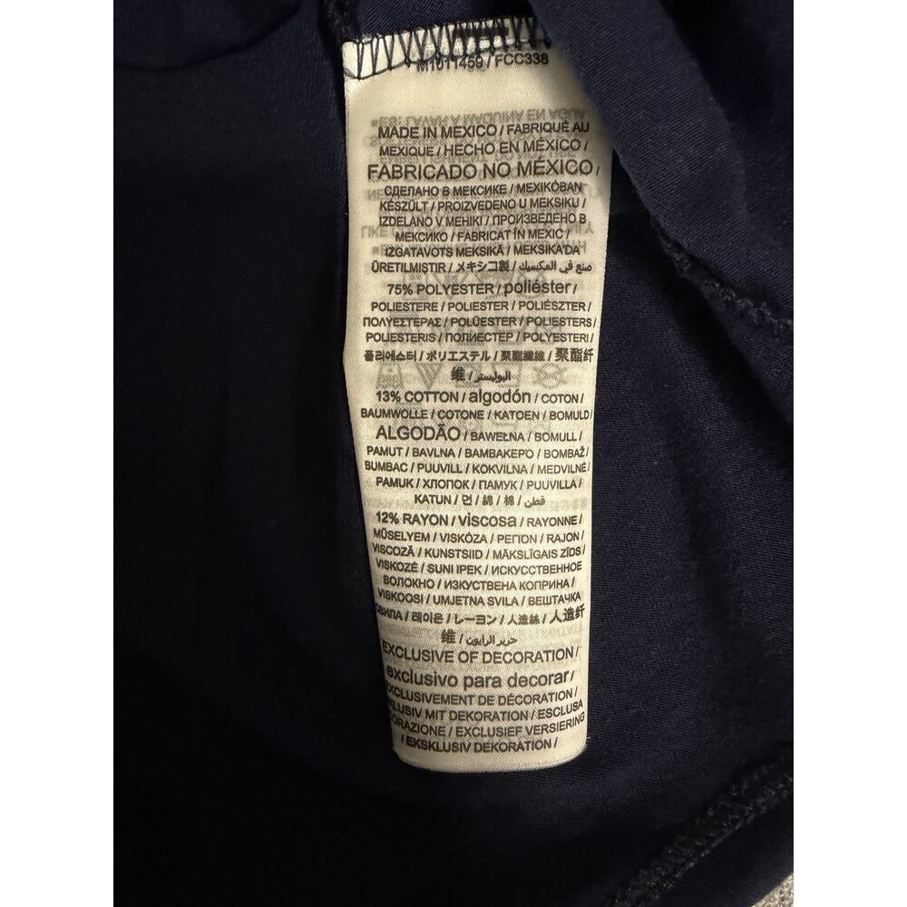 NWT Men's Nike Navy Dallas Cowboys Lockup Tri-Blend Hoodie T-Shirt Medium Tee M - Picture 5 of 9
